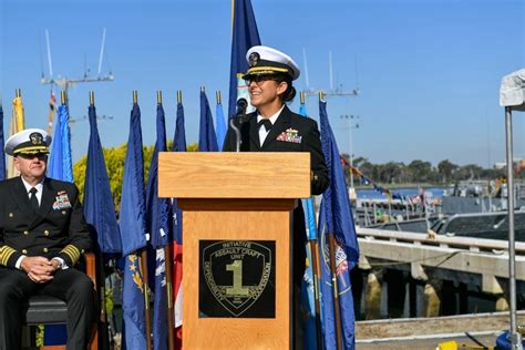 Assault Craft Unit 1 holds change of command.